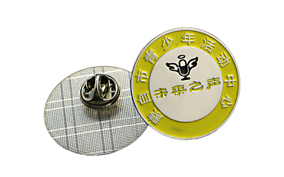 China De ronde Revers van de Vormdouane speldt Buitendiameter 3.5cm die/het Schilderen Technieken plateren verdeler